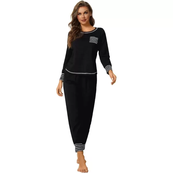 LYANER Women’s Long Sleeve Pajamas with Pants Sleepwear Loungewear Pjs Set