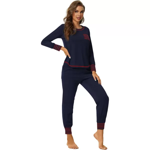 LYANER Women’s Long Sleeve Pajamas with Pants Sleepwear Loungewear Pjs Set