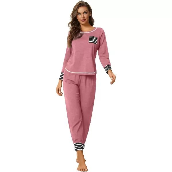 LYANER Women’s Long Sleeve Pajamas with Pants Sleepwear Loungewear Pjs Set