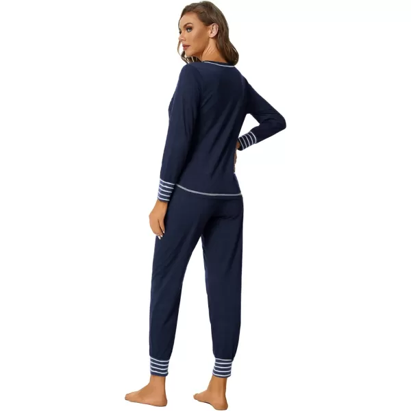 LYANER Women’s Long Sleeve Pajamas with Pants Sleepwear Loungewear Pjs Set
