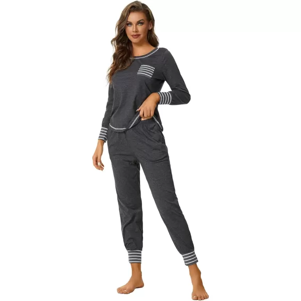 LYANER Women’s Long Sleeve Pajamas with Pants Sleepwear Loungewear Pjs Set