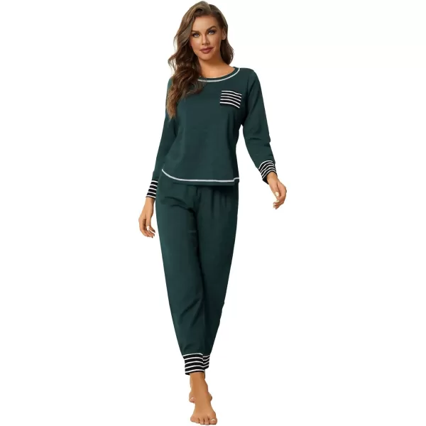 LYANER Women’s Long Sleeve Pajamas with Pants Sleepwear Loungewear Pjs Set