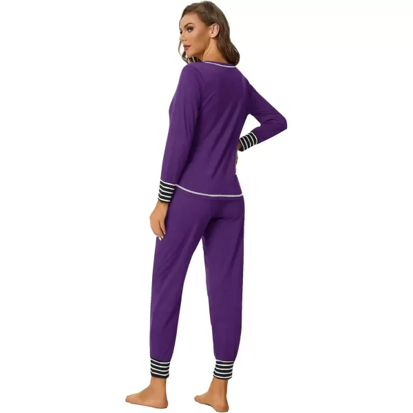 LYANER Women’s Long Sleeve Pajamas with Pants Sleepwear Loungewear Pjs Set