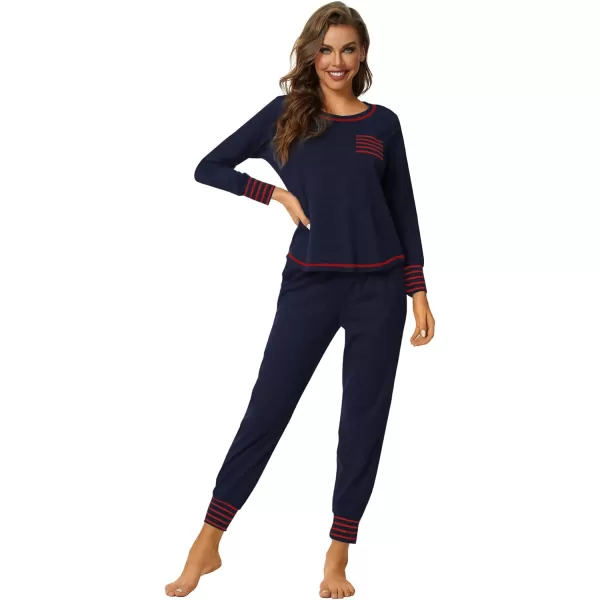 LYANER Women’s Long Sleeve Pajamas with Pants Sleepwear Loungewear Pjs Set