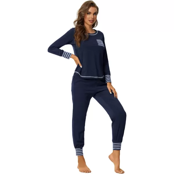 LYANER Women’s Long Sleeve Pajamas with Pants Sleepwear Loungewear Pjs Set