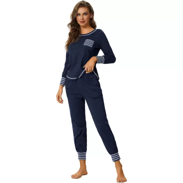 LYANER Women’s Long Sleeve Pajamas with Pants Sleepwear Loungewear Pjs Set