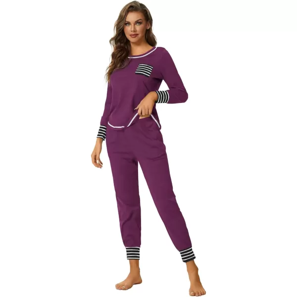 LYANER Women’s Long Sleeve Pajamas with Pants Sleepwear Loungewear Pjs Set