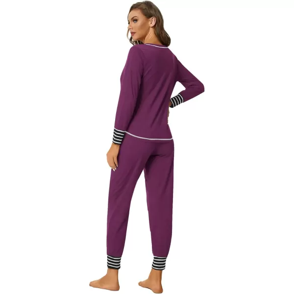 LYANER Women’s Long Sleeve Pajamas with Pants Sleepwear Loungewear Pjs Set