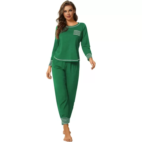 LYANER Women’s Long Sleeve Pajamas with Pants Sleepwear Loungewear Pjs Set