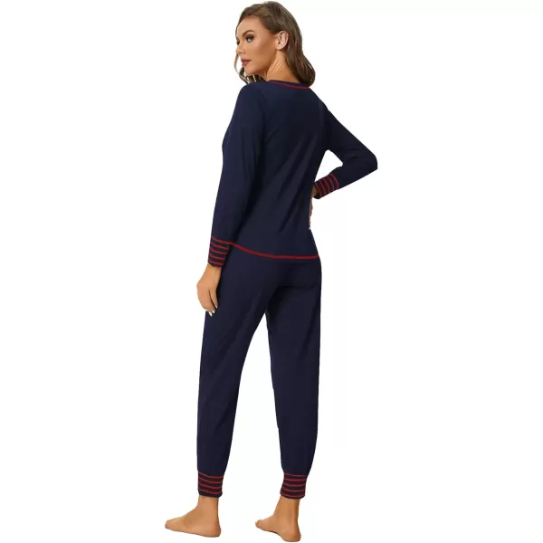 LYANER Women’s Long Sleeve Pajamas with Pants Sleepwear Loungewear Pjs Set