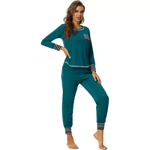 LYANER Women’s Long Sleeve Pajamas with Pants Sleepwear Loungewear Pjs Set