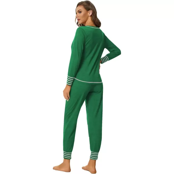 LYANER Women’s Long Sleeve Pajamas with Pants Sleepwear Loungewear Pjs Set