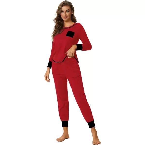 LYANER Women’s Long Sleeve Pajamas with Pants Sleepwear Loungewear Pjs Set