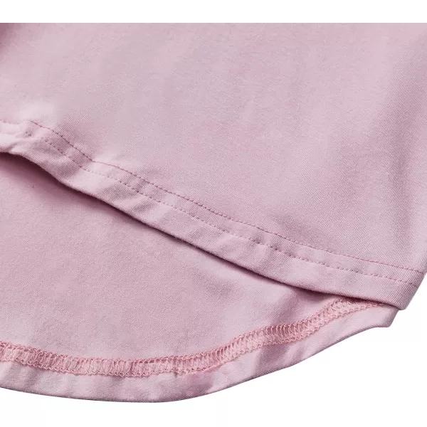 LYANER Women's Nightgown Long Sleeve Sleepwear Boyfriend Nightshirt Sleep Shirt Button Down Pajama Dress