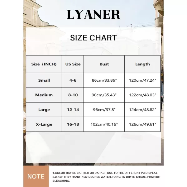 LYANER Women's Satin Cowl Neck Spaghetti Strap Split Nightgowns Silk Midi Dress