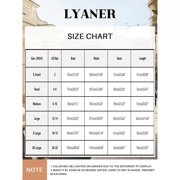 LYANER Women's Satin Lace V Neck Chemise Lingerie Split Slit Babydoll Nightgown Nightdress Sleepwear