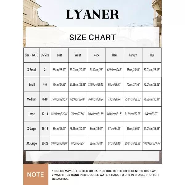 LYANER Women's Sexy One Shoulder Cut Out Split Sleeveless Bodycon Club Midi Dress