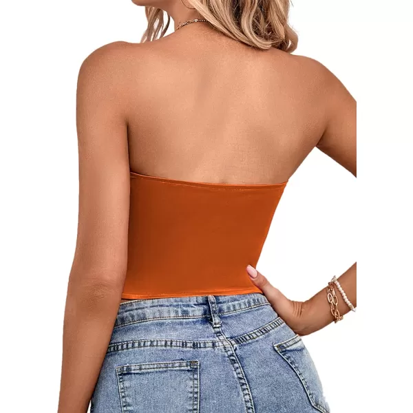 LYANER Women's Sexy Satin Sweetheart Neck Crop Tube Tops Strapless Bustier Cami Corset Top