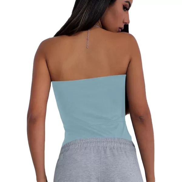 LYANER Women’s Sexy Sweetheart Neck Sleeveless Tube Tops Strapless Bustier Corset Bodysuit Top