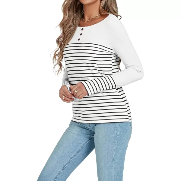 LYANER Women's Soft Long Sleeve Crew Neck Thumb Holes Sweatshirts Tunic Tops
