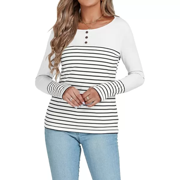 LYANER Women's Soft Long Sleeve Crew Neck Thumb Holes Sweatshirts Tunic Tops