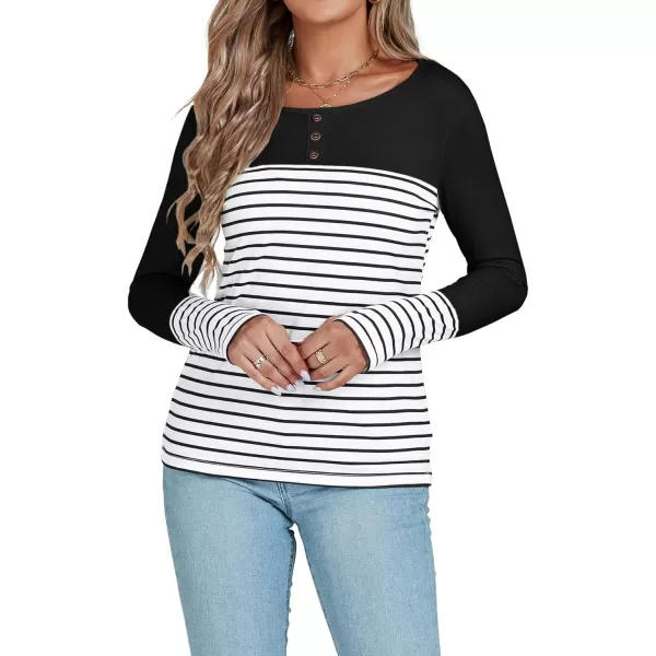 LYANER Women's Soft Long Sleeve Crew Neck Thumb Holes Sweatshirts Tunic Tops