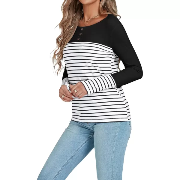 LYANER Women's Soft Long Sleeve Crew Neck Thumb Holes Sweatshirts Tunic Tops