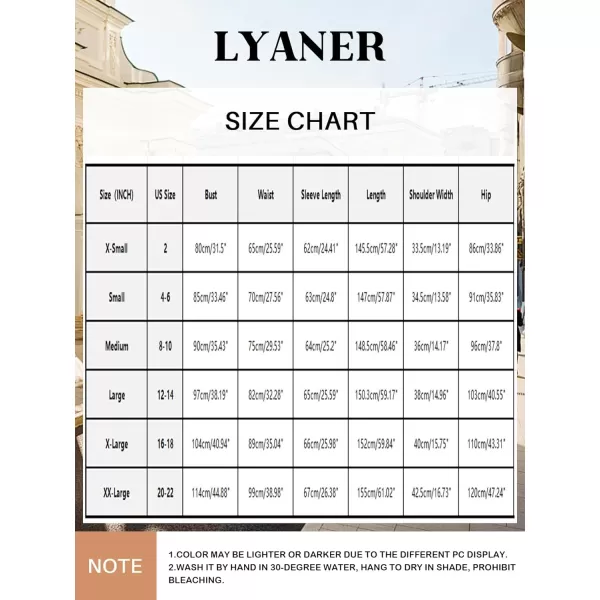 LYANER Women's Split Long Sleeve Wrap Deep V Neck Tie Waist Jumpsuit Long Pants Romper