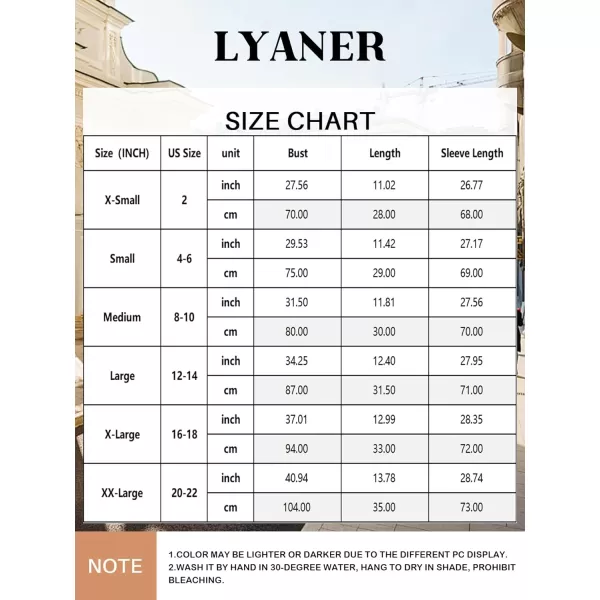 LYANER Women's Square Neck Shirred Back Puff Long Sleeve Crop Blouse Shirt Top