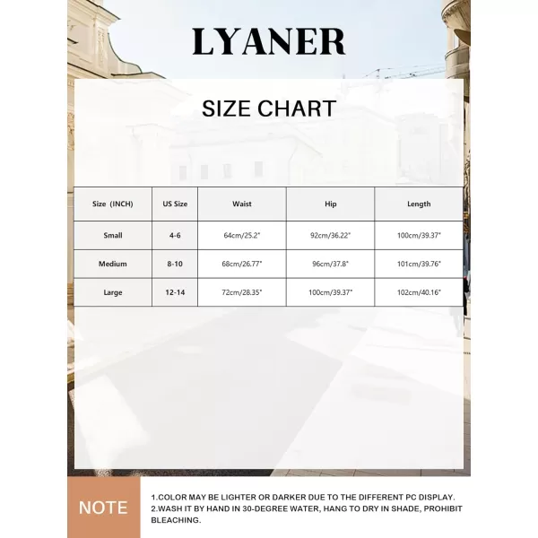LYANER Women's Two Piece Dress Set High Split Drawstring Ruched Bodycon Long Skirt with Square Neck Crop Tank Top