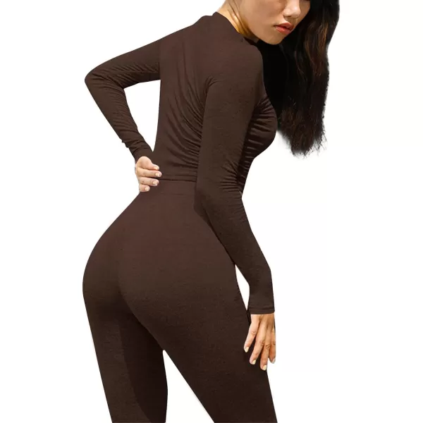 LYANER Women's Two Piece Fleece Outfits Mock Neck Long Sleeve Crop Top Long Pants Athletic Sweatsuits