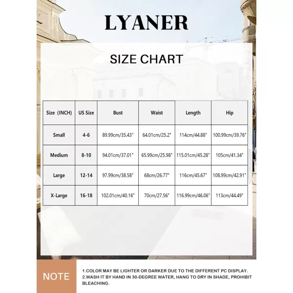 LYANER Women’s V Neck Shirred Waist Layered Ruffle Sleeve Swing Flowy A-Line Maxi Dress