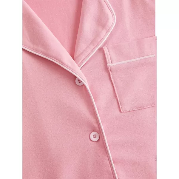 Women's Pajama Sets Button Down Short Sleeve Shirt &amp; Shorts Lounge Sets Nightwear