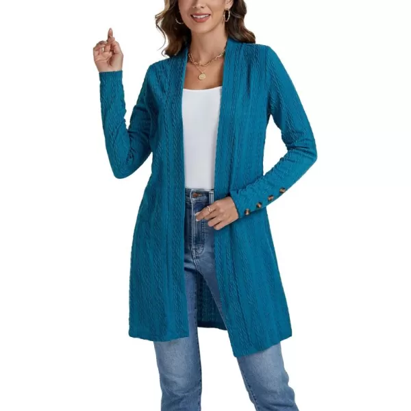 LYANER Women's 2023 Fall Casual Long Sleeve Open Front Sweater Knit Cardigans