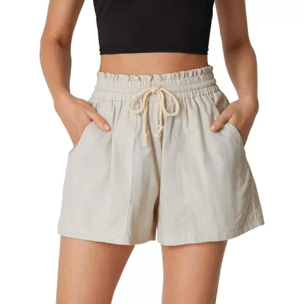 LYANER Women's Casual Drawstring Shorts Elastic Waist Side Pockets Athletic Shorts