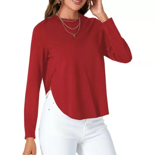 LYANER Women's Casual V Neck Puff Short Sleeve Shirt Blouses Tunic Top