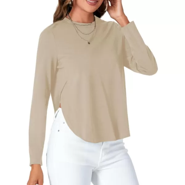 LYANER Women's Casual V Neck Puff Short Sleeve Shirt Blouses Tunic Top