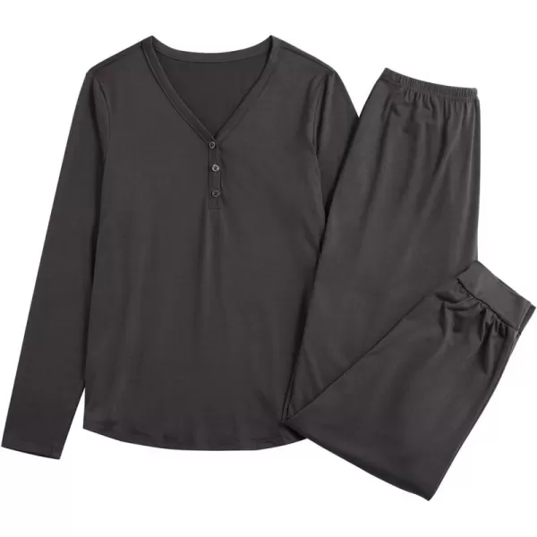 LYANER Women’s Long Sleeve Pajamas with Pants Sleepwear Loungewear Comfy Pjs Set