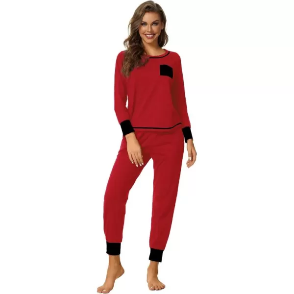 LYANER Women’s Long Sleeve Pajamas with Pants Sleepwear Loungewear Pjs Set