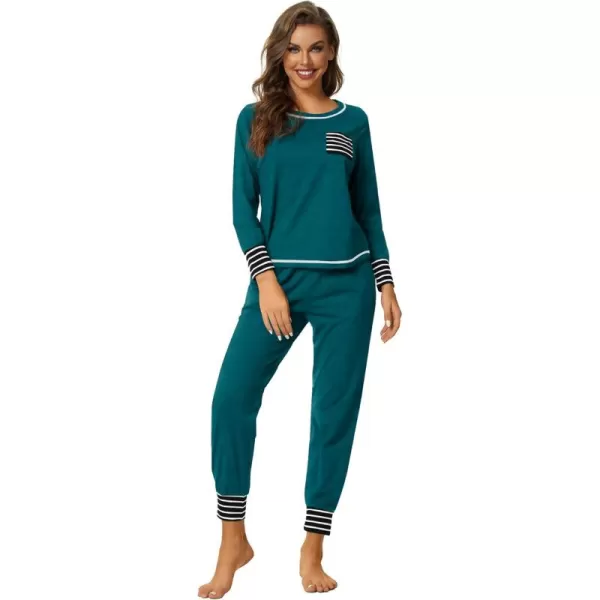 LYANER Women’s Long Sleeve Pajamas with Pants Sleepwear Loungewear Pjs Set