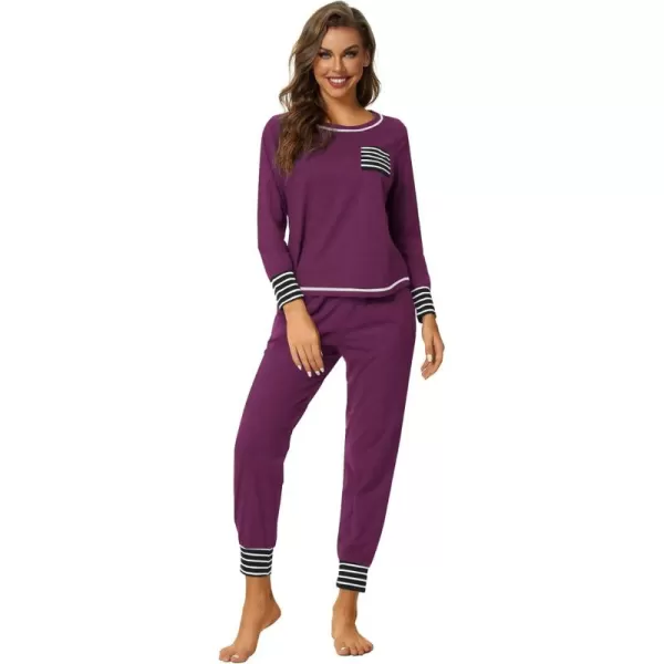 LYANER Women’s Long Sleeve Pajamas with Pants Sleepwear Loungewear Pjs Set