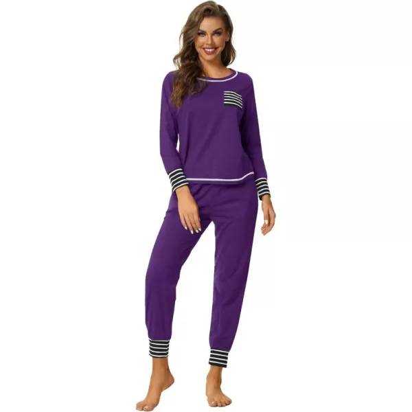 LYANER Women’s Long Sleeve Pajamas with Pants Sleepwear Loungewear Pjs Set