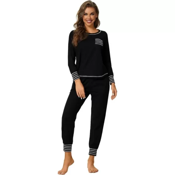 LYANER Women’s Long Sleeve Pajamas with Pants Sleepwear Loungewear Pjs Set
