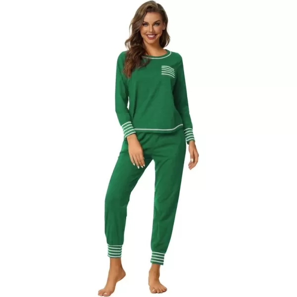 LYANER Women’s Long Sleeve Pajamas with Pants Sleepwear Loungewear Pjs Set