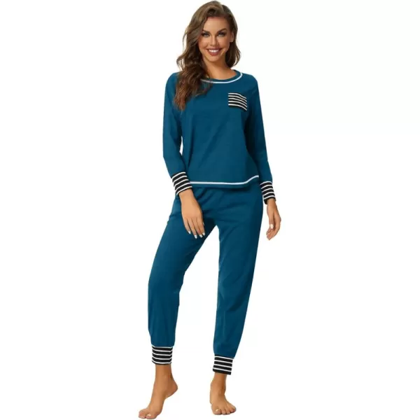 LYANER Women’s Long Sleeve Pajamas with Pants Sleepwear Loungewear Pjs Set