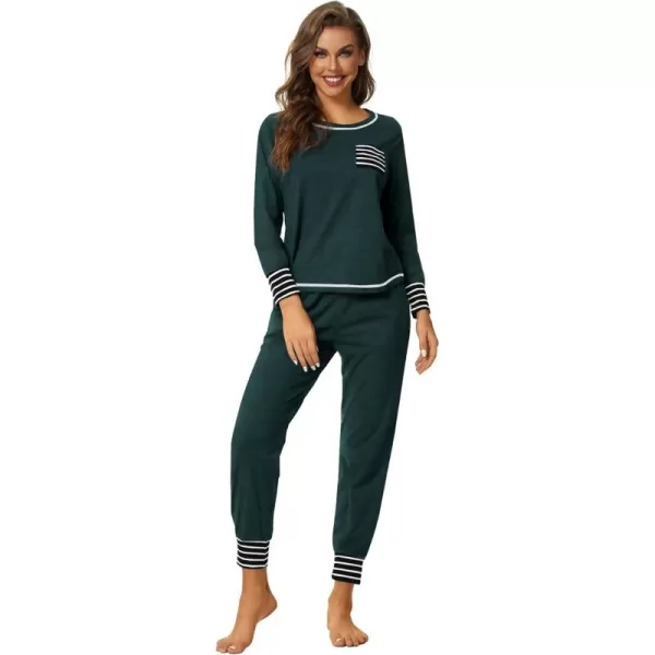 LYANER Women’s Long Sleeve Pajamas with Pants Sleepwear Loungewear Pjs Set