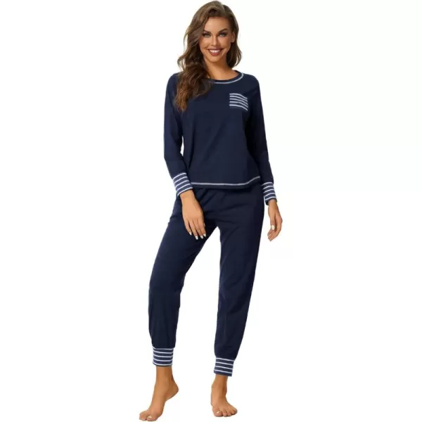 LYANER Women’s Long Sleeve Pajamas with Pants Sleepwear Loungewear Pjs Set