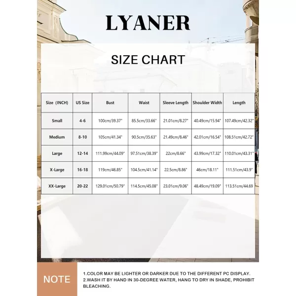 LYANER Women's Casual V Neck Buttons Down Front Short Sleeve Loose Fit Midi Dress with Pockets