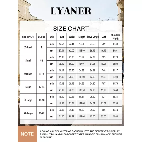 LYANER Women's Sexy Deep V Neck High Split Side Long Sleeve Long Cocktail Dress