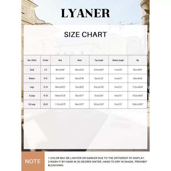 LYANER Women's Sexy Silk Satin Pajamas Set Tie Up Back Cami Shorts Set Sleepwear